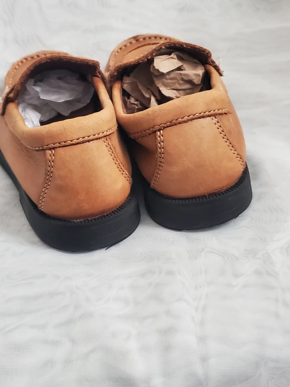 Florsheim Tan Boys' Leather Penny Loafers
